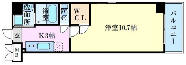 十日市町駅 徒歩2分 9階の物件間取画像